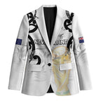 New Zealand WC2026 Custom White Blazer Silver Fern
