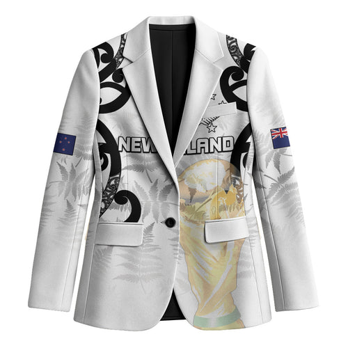 New Zealand WC2026 Custom White Blazer Silver Fern