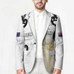 New Zealand WC2026 Custom White Blazer Silver Fern
