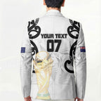 New Zealand WC2026 Custom White Blazer Silver Fern