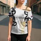 New Zealand WC2026 Custom White Cross Shoulder Shirt Silver Fern