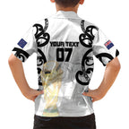 New Zealand WC2026 Custom White Hawaiian Shirt Silver Fern