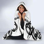 New Zealand WC2026 White Hooded Blanket Silver Fern