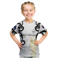 New Zealand WC2026 Custom White Kid T Shirt Silver Fern