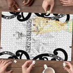 New Zealand WC2026 White Puzzle Silver Fern