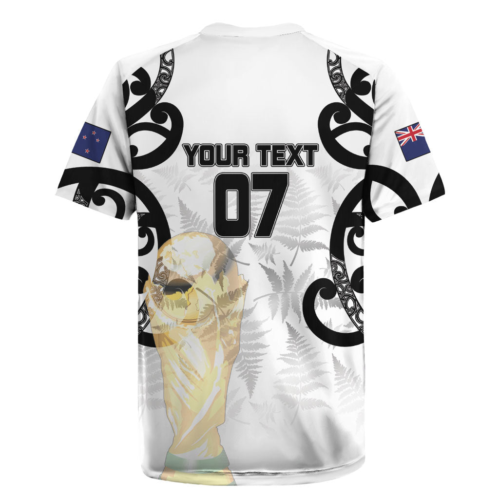 New Zealand WC2026 Custom White Rugby Jersey Silver Fern