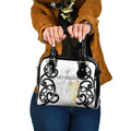 New Zealand WC2026 White Shoulder Handbag Silver Fern