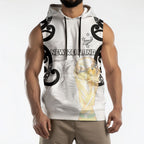 New Zealand WC2026 Custom White Sleeveless Hoodie Silver Fern