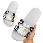 New Zealand WC2026 White Slide Sandals Silver Fern