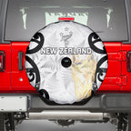New Zealand WC2026 White Spare Tire Cover Silver Fern