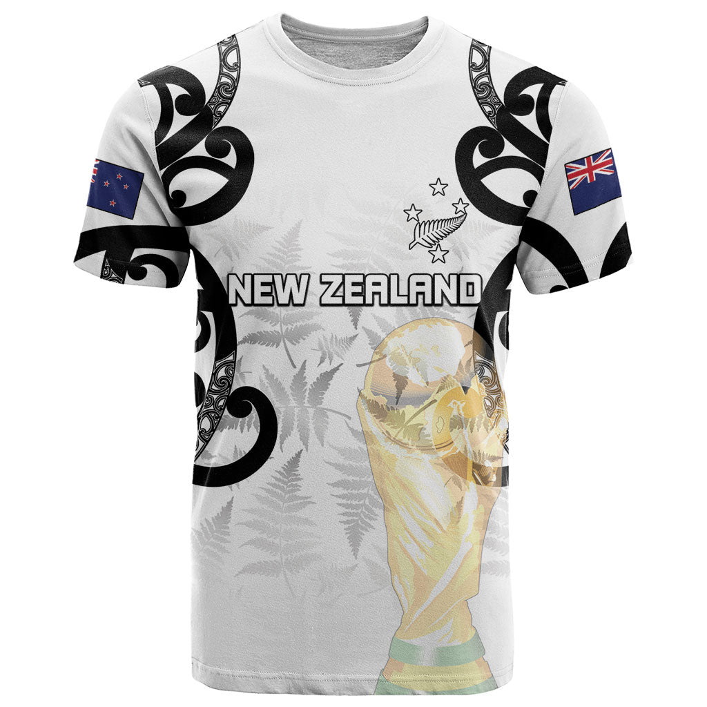 New Zealand WC2026 Custom White T Shirt Silver Fern