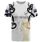 New Zealand WC2026 Custom White T Shirt Silver Fern