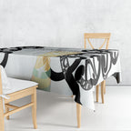 New Zealand WC2026 White Tablecloth Silver Fern