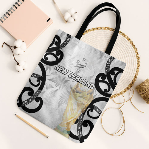 New Zealand WC2026 White Tote Bag Silver Fern