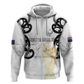 New Zealand WC2026 Custom White Zip Hoodie Silver Fern