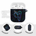 Personalized Australia Indigenous Infinity Heart AirPods Case Purple Teal Ribbon You Are Not Alone - Aussie Hoodie
