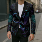 Personalized Australia Indigenous Infinity Heart Blazer Purple Teal Ribbon You Are Not Alone - Aussie Hoodie