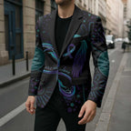 Personalized Australia Indigenous Infinity Heart Blazer Purple Teal Ribbon You Are Not Alone - Aussie Hoodie