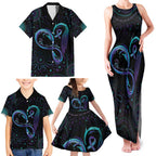 Personalized Australia Indigenous Infinity Heart Family Matching Tank Maxi Dress and Hawaiian Shirt Purple Teal Ribbon You Are Not Alone - Aussie Hoodie