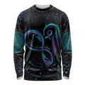 Personalized Australia Indigenous Infinity Heart Long Sleeve Shirt Purple Teal Ribbon You Are Not Alone - Aussie Hoodie