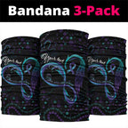 Personalized Australia Indigenous Infinity Heart Neck Gaiter Purple Teal Ribbon You Are Not Alone - Aussie Hoodie