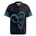 Personalized Australia Indigenous Infinity Heart Rugby Jersey Purple Teal Ribbon You Are Not Alone - Aussie Hoodie