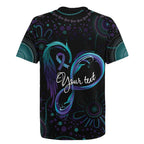 Personalized Australia Indigenous Infinity Heart Rugby Jersey Purple Teal Ribbon You Are Not Alone - Aussie Hoodie