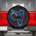 Personalized Australia Indigenous Infinity Heart Spare Tire Cover Purple Teal Ribbon You Are Not Alone - Aussie Hoodie