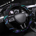 Australia Indigenous Infinity Heart Steering Wheel Cover Purple Teal Ribbon You Are Not Alone - Aussie Hoodie
