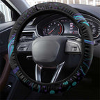 Australia Indigenous Infinity Heart Steering Wheel Cover Purple Teal Ribbon You Are Not Alone - Aussie Hoodie