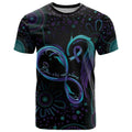 Personalized Australia Indigenous Infinity Heart T Shirt Purple Teal Ribbon You Are Not Alone - Aussie Hoodie