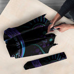 Personalized Australia Indigenous Infinity Heart Umbrella Purple Teal Ribbon You Are Not Alone - Aussie Hoodie