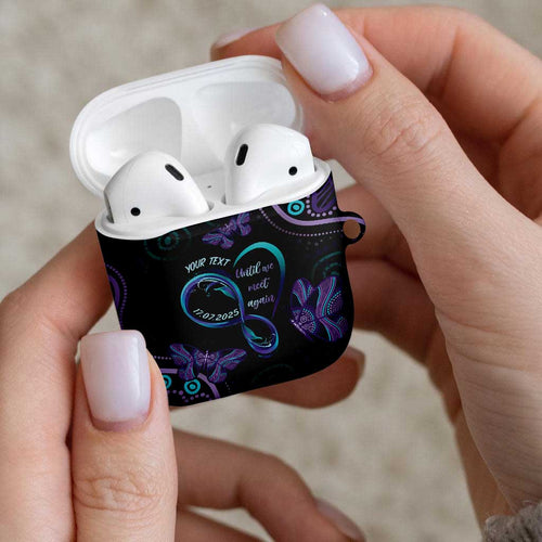 Personalized Australia Infinity Heart Indigenous AirPods Case Fly High Until We Meet Again - Aussie Hoodie