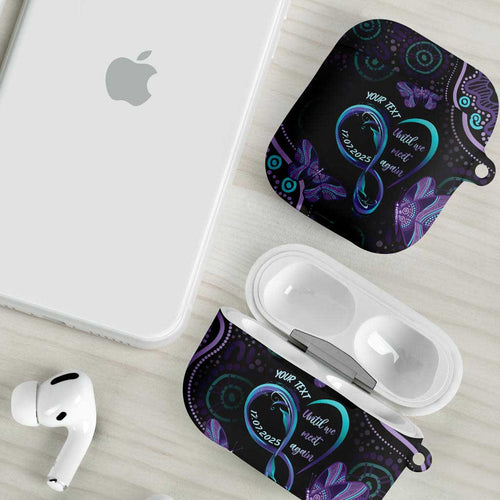 Personalized Australia Infinity Heart Indigenous AirPods Case Fly High Until We Meet Again - Aussie Hoodie