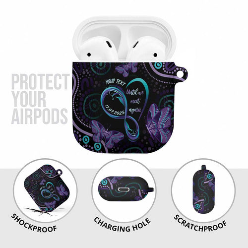 Personalized Australia Infinity Heart Indigenous AirPods Case Fly High Until We Meet Again - Aussie Hoodie