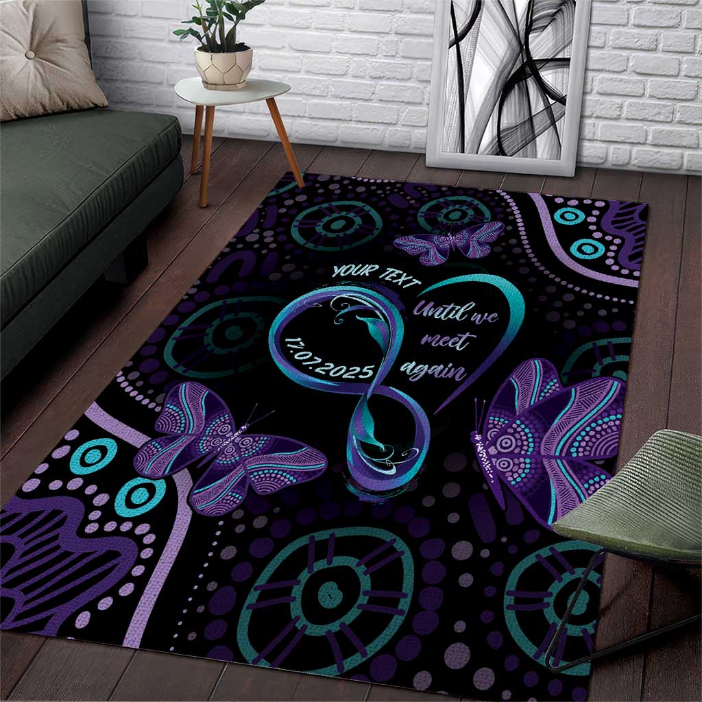 Personalized Australia Infinity Heart Indigenous Area Rug Fly High Until We Meet Again - Aussie Hoodie