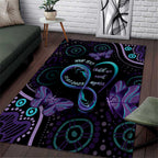 Personalized Australia Infinity Heart Indigenous Area Rug Fly High Until We Meet Again - Aussie Hoodie