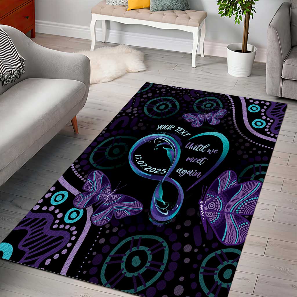 Personalized Australia Infinity Heart Indigenous Area Rug Fly High Until We Meet Again - Aussie Hoodie