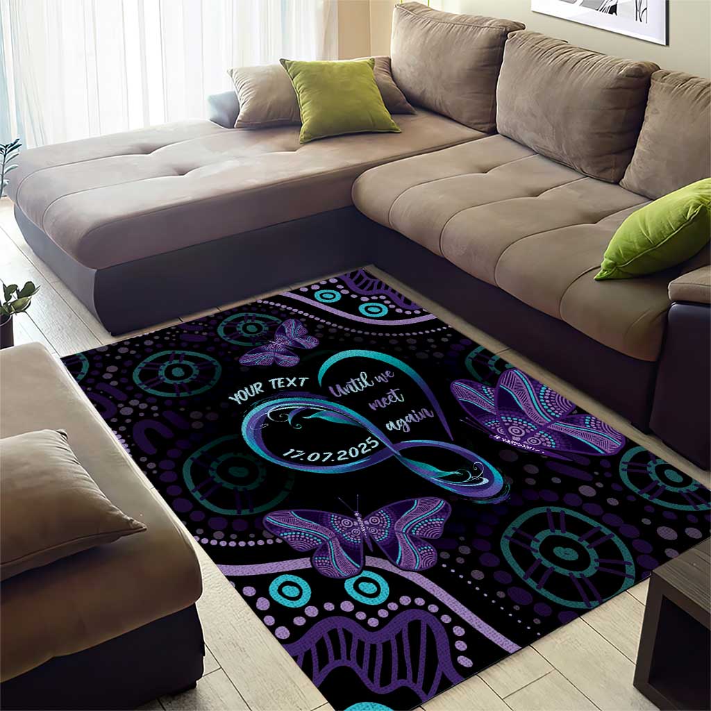 Personalized Australia Infinity Heart Indigenous Area Rug Fly High Until We Meet Again - Aussie Hoodie