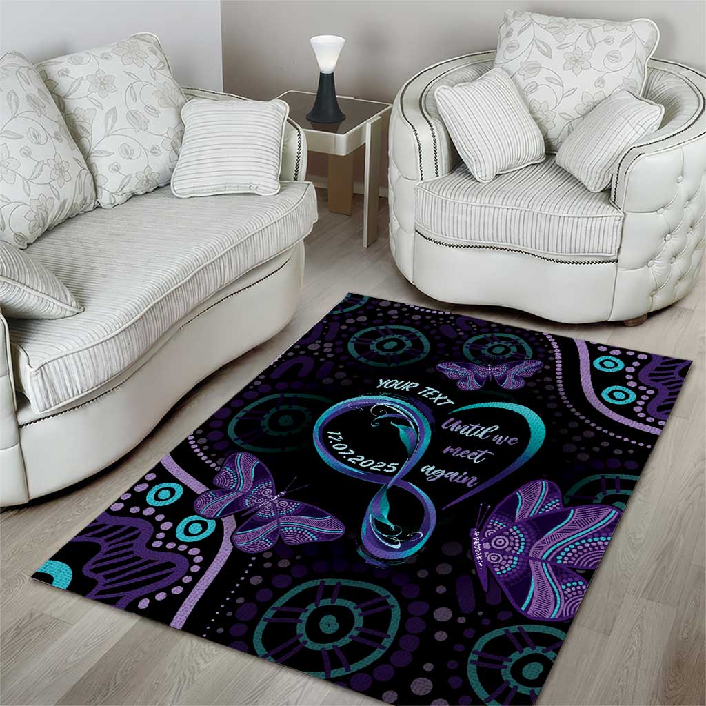 Personalized Australia Infinity Heart Indigenous Area Rug Fly High Until We Meet Again - Aussie Hoodie