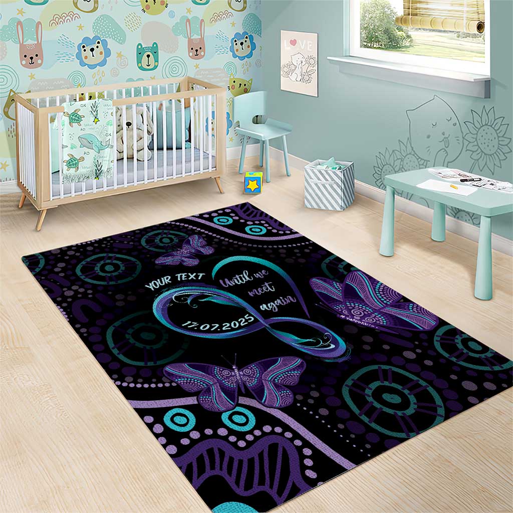 Personalized Australia Infinity Heart Indigenous Area Rug Fly High Until We Meet Again - Aussie Hoodie