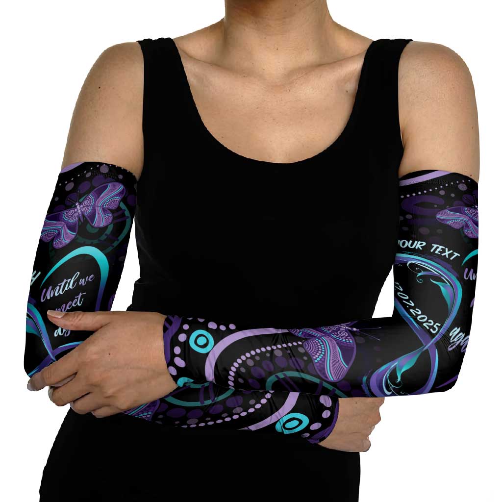 Personalized Australia Infinity Heart Indigenous Arm Sleeves Fly High Until We Meet Again - Aussie Hoodie