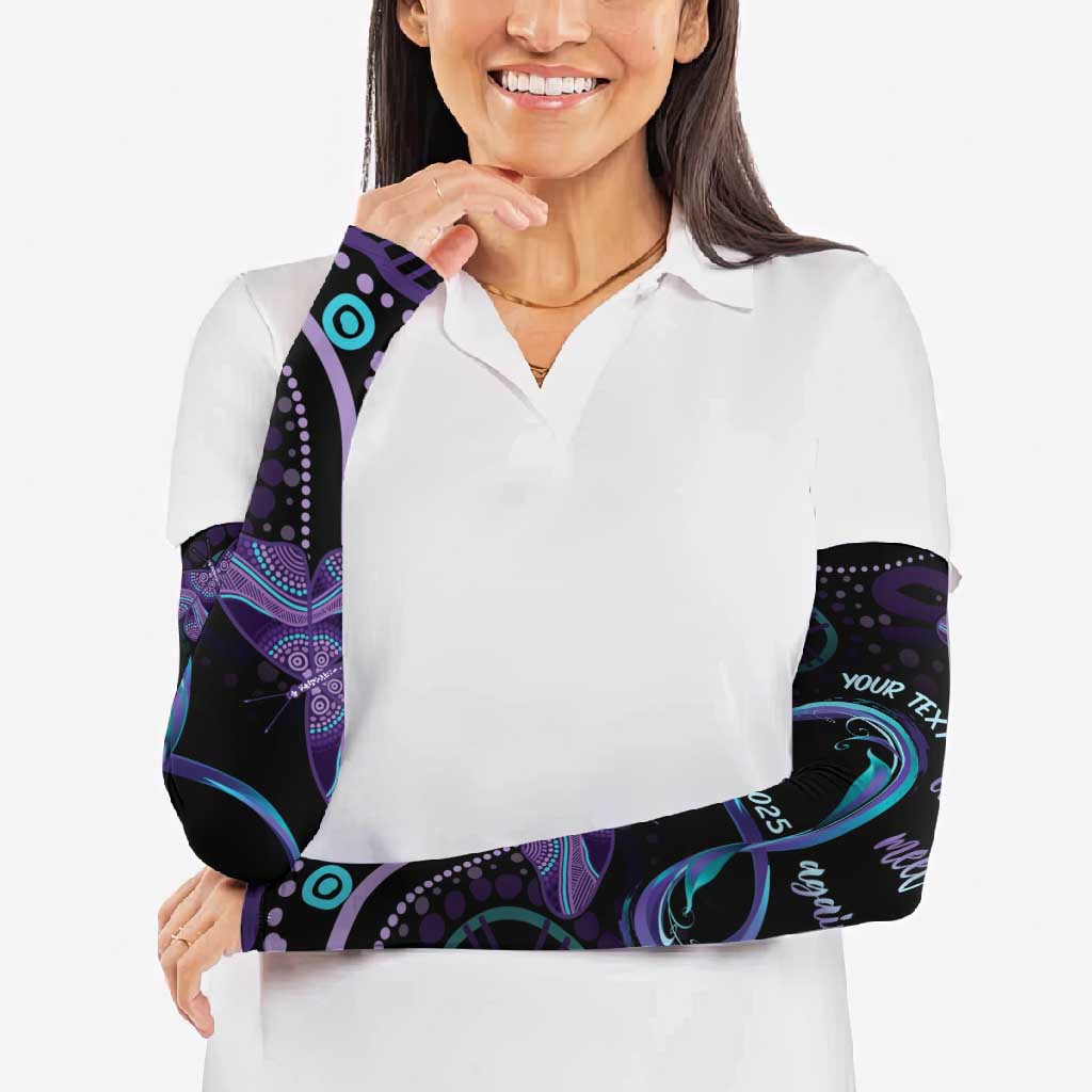 Personalized Australia Infinity Heart Indigenous Arm Sleeves Fly High Until We Meet Again - Aussie Hoodie