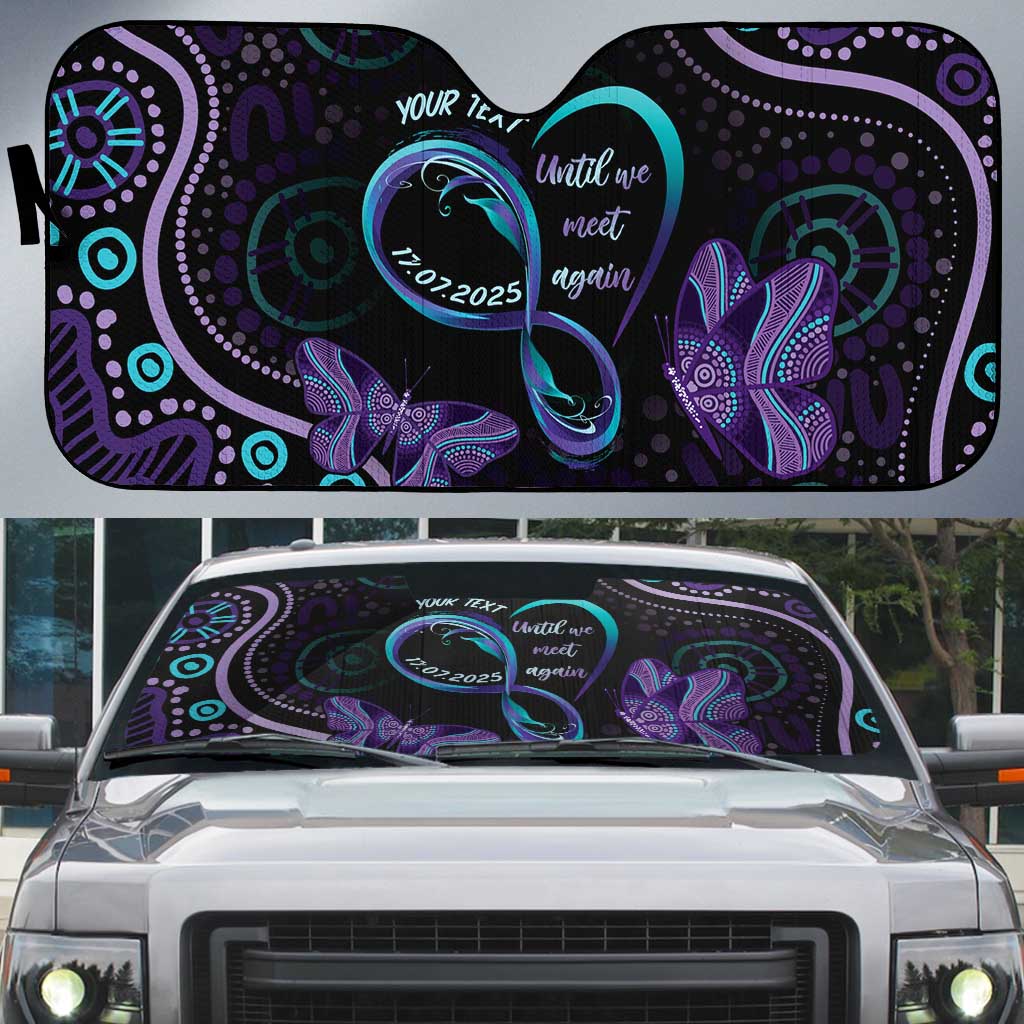 Personalized Australia Infinity Heart Indigenous Auto Sun Shade Fly High Until We Meet Again - Aussie Hoodie