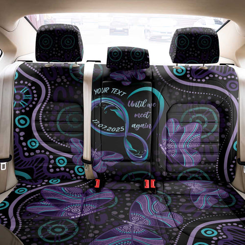 Personalized Australia Infinity Heart Indigenous Back Car Seat Cover Fly High Until We Meet Again - Aussie Hoodie