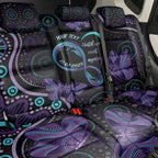 Personalized Australia Infinity Heart Indigenous Back Car Seat Cover Fly High Until We Meet Again - Aussie Hoodie