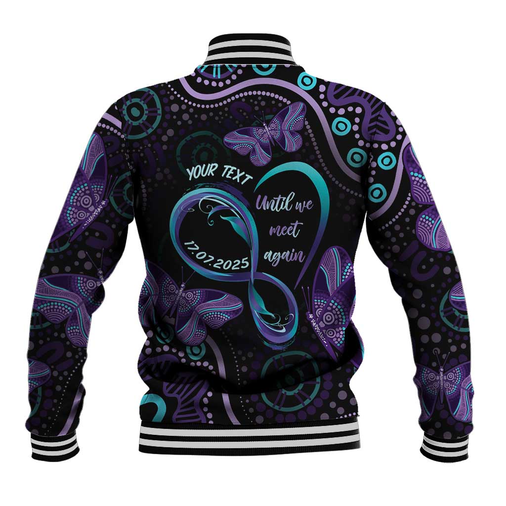 Personalized Australia Infinity Heart Indigenous Baseball Jacket Fly High Until We Meet Again - Aussie Hoodie