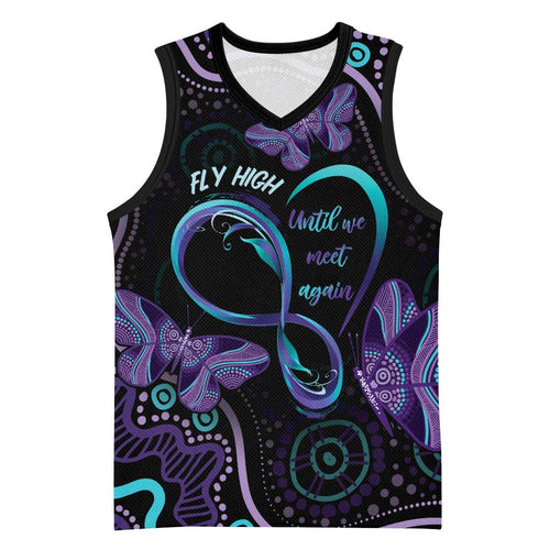 Personalized Australia Infinity Heart Indigenous Basketball Jersey Fly High Until We Meet Again - Aussie Hoodie