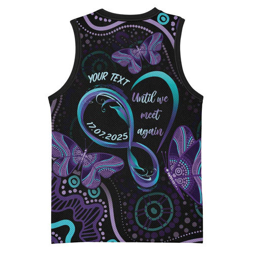 Personalized Australia Infinity Heart Indigenous Basketball Jersey Fly High Until We Meet Again - Aussie Hoodie