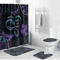 Personalized Australia Infinity Heart Indigenous Bathroom Set Fly High Until We Meet Again - Aussie Hoodie
